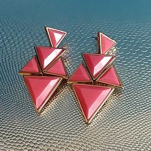 Unique pink earrings or free with a purchase